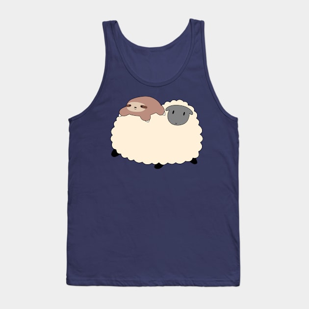 Sheep and Little Sloth Tank Top by saradaboru